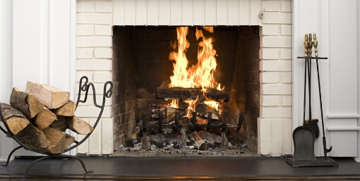 Fireplace at Collier's Heating & Air Conditioning